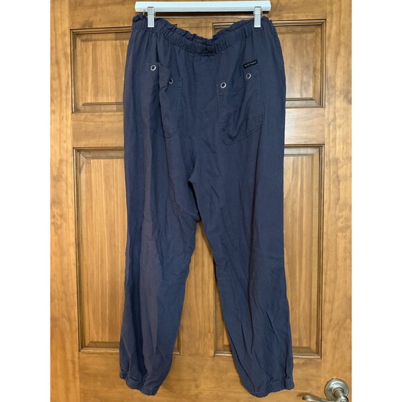 Sanctuary Social Standard Blue Solstice Pants Pull on Joggers Linen Blend Sz XL - Picture 3 of 12